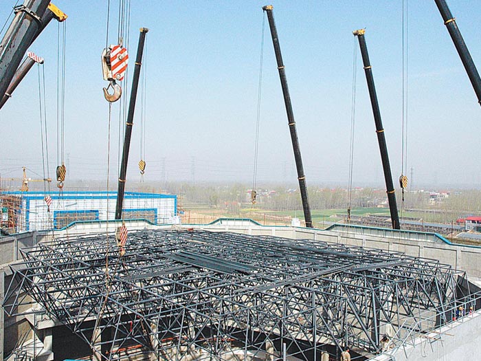 鄂尔多斯网架高空滑移法