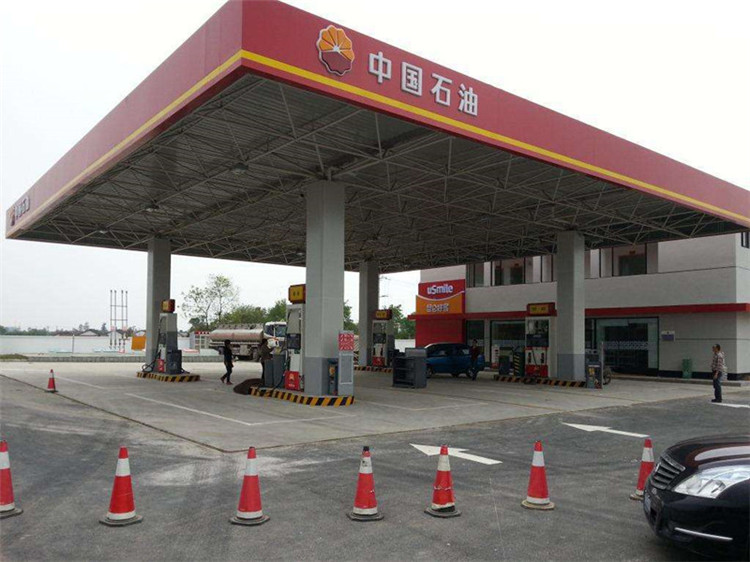 鄂尔多斯加油站钢结构网架案例20