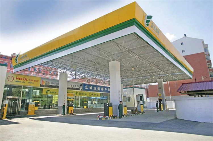 鄂尔多斯加气站钢结构网架案例7